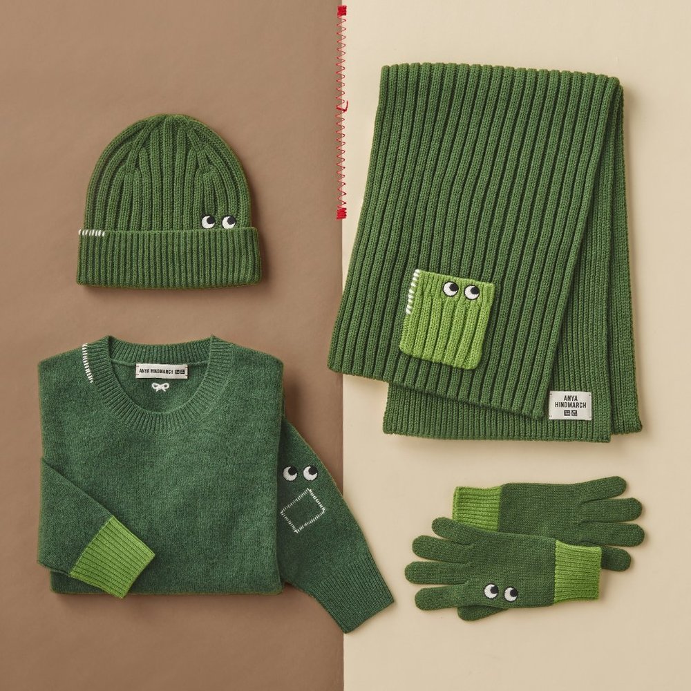 Uniqlo x Anya Hindmarch Heattech Beanie - Green - Picture 5 of 6
